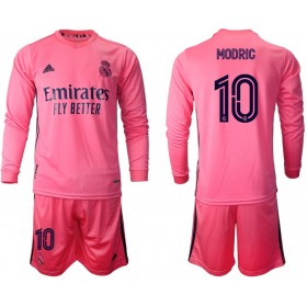 Camisolas de futebol Real Madrid Luka Modric 10 Criança Equipamento Alternativa 2020/21 Manga Comprida